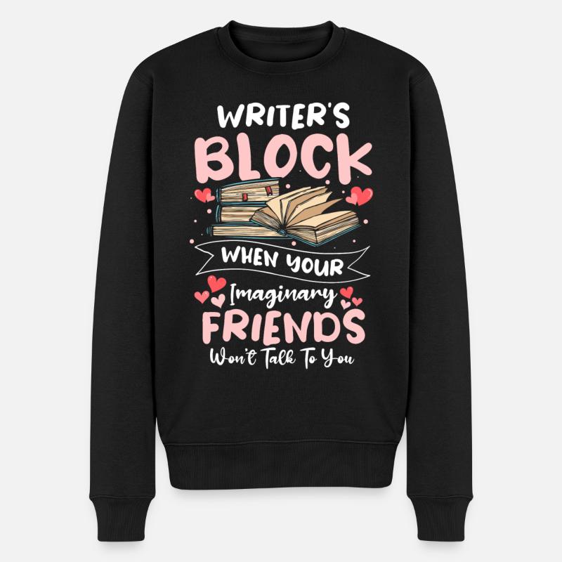 Auteur Éditeur Bibliothèque Poésie - Pull Premium bio Homme - noir