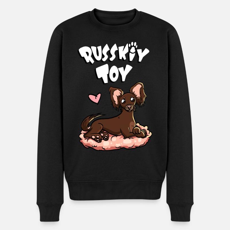 Russkiy Toy - Männer Premium Bio Pullover - Schwarz