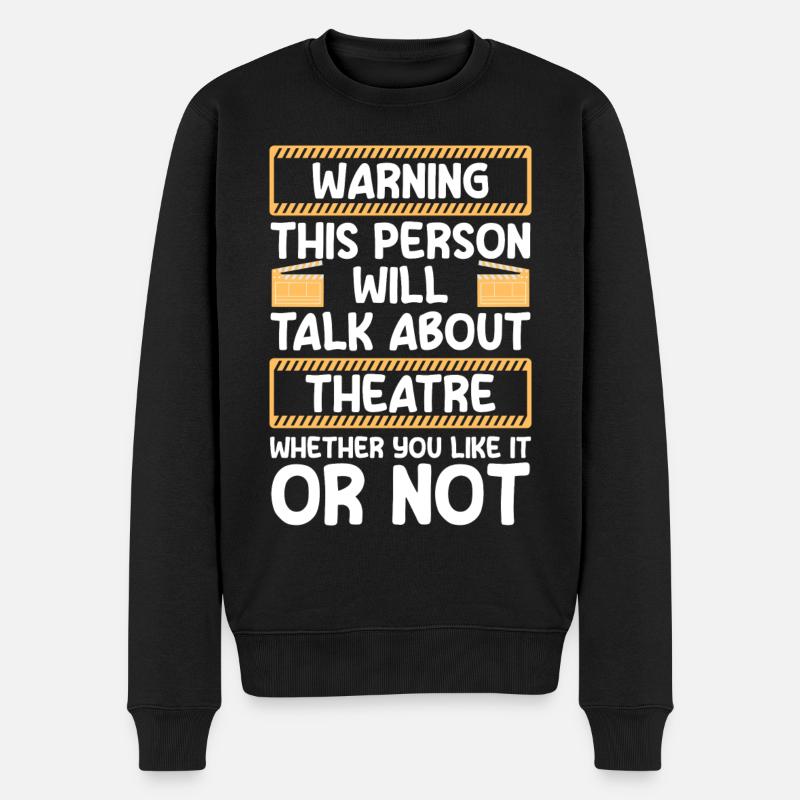 Schauspielerin Probe Drama Club - Männer Premium Bio Pullover - Schwarz