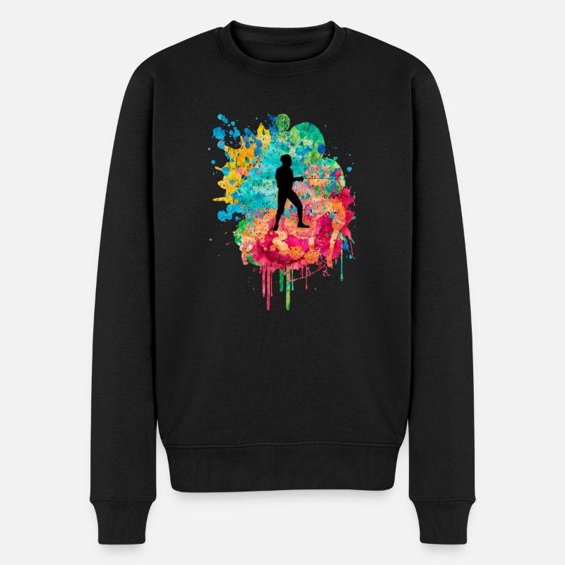 Escrime et escrime PopArt - Pull Premium bio Homme - noir