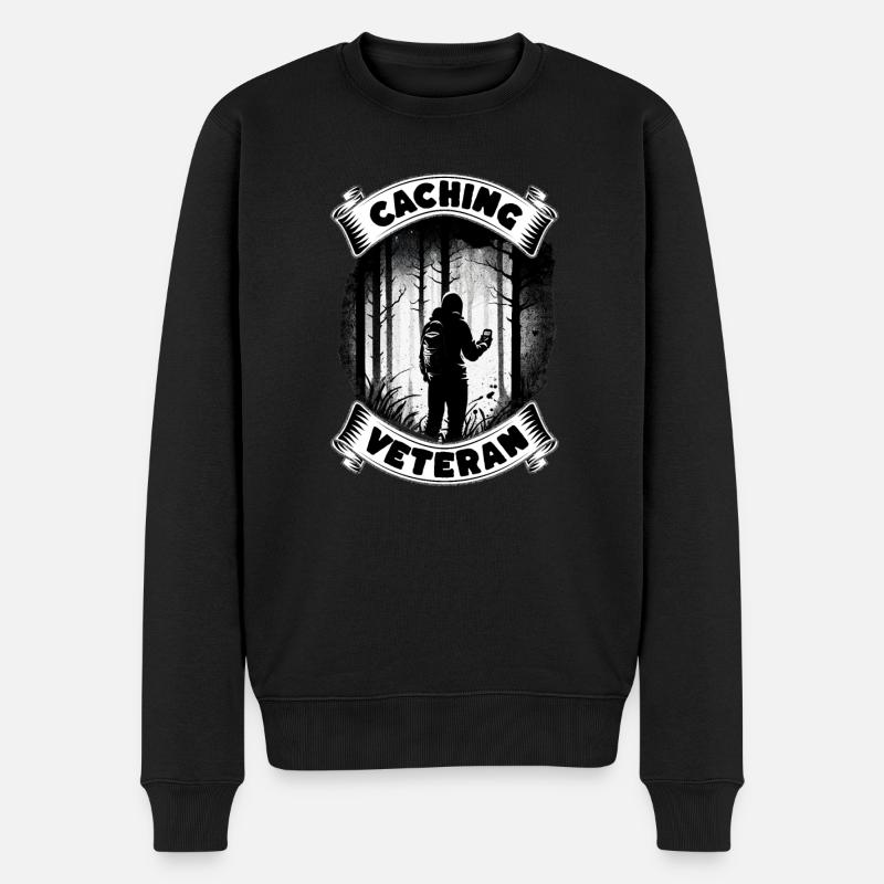Vétéran de la géocachette - Pull Premium bio Homme - noir