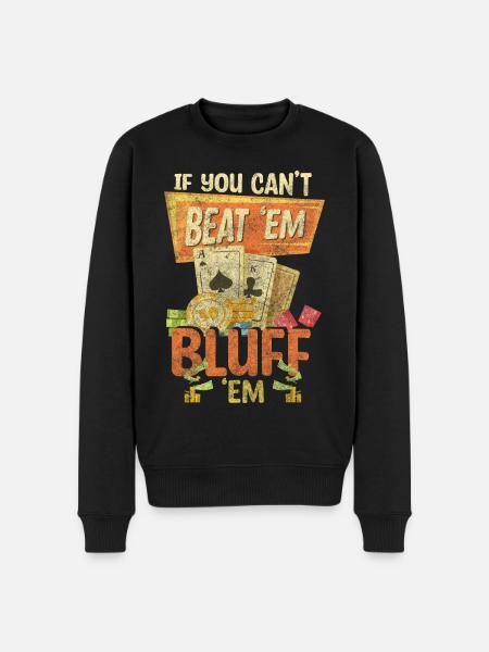 Ace Hold'em Poker - Men's Premium Organic Jumper - black