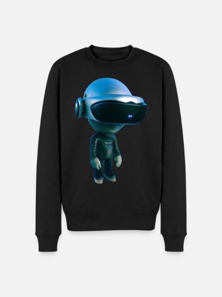 VR Alien - Männer Premium Bio Pullover - Schwarz