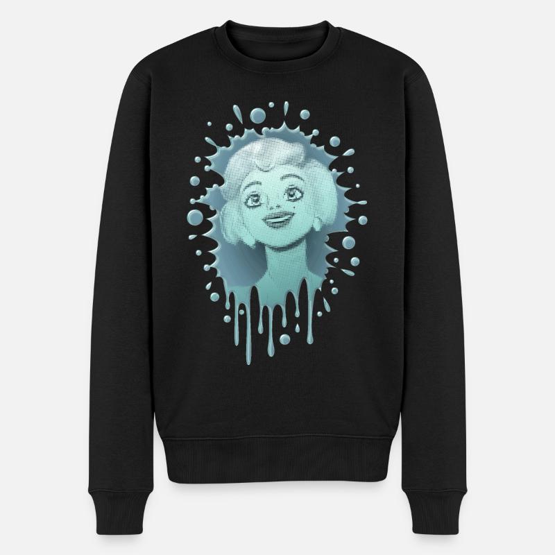 Marilyn 7 - Männer Premium Bio Pullover - Schwarz