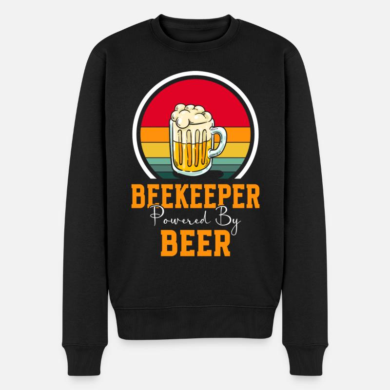 Imker Bienen - Männer Premium Bio Pullover - Schwarz