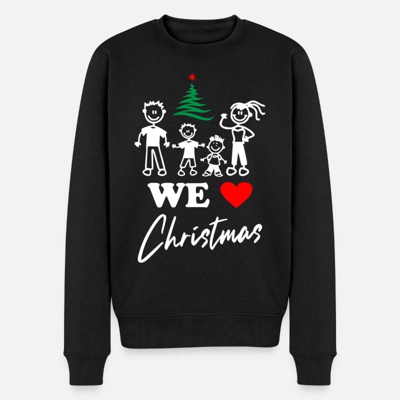 Nous aimons Noël - Pull Premium bio Homme - noir
