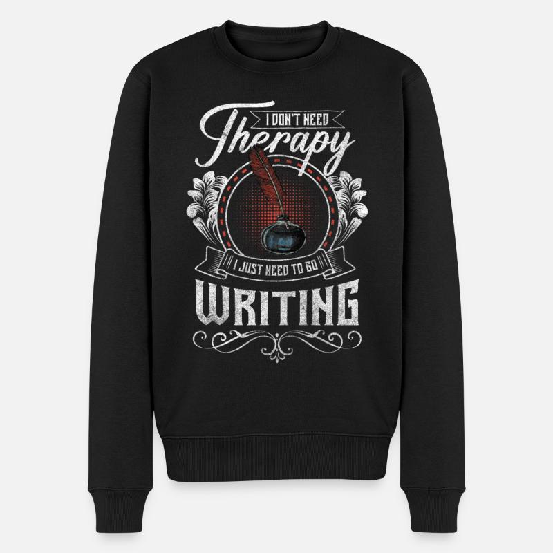 Autor Journalist - Männer Premium Bio Pullover - Schwarz