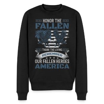 Pouvoir patriotique des États-Unis Stars and Stripes - Pull Premium bio Homme - noir - Devant - Nico (187cm)