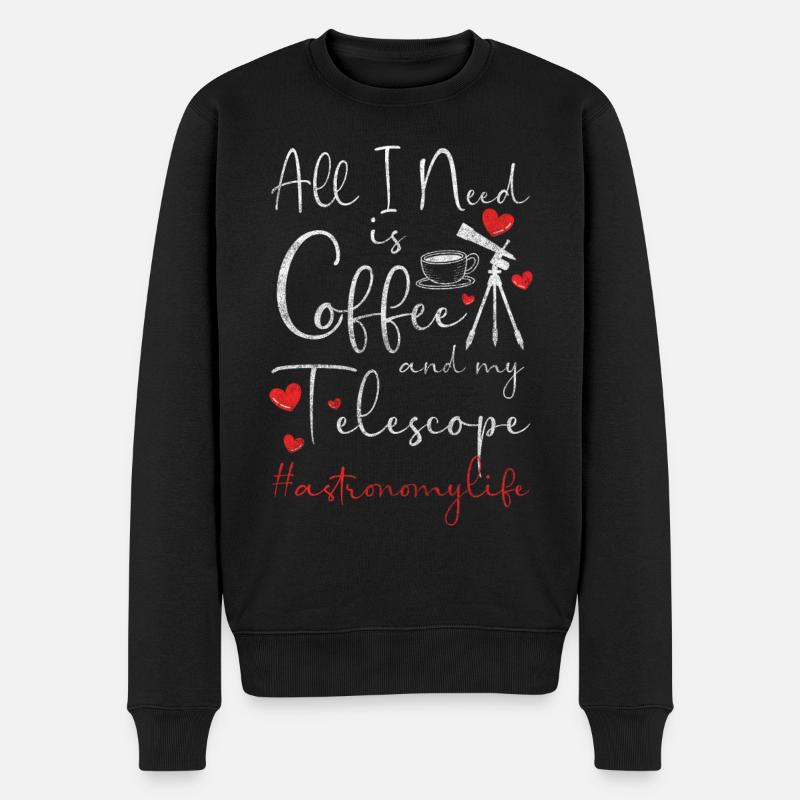 Astronaute étoile de l’astronomie - Pull Premium bio Homme - noir