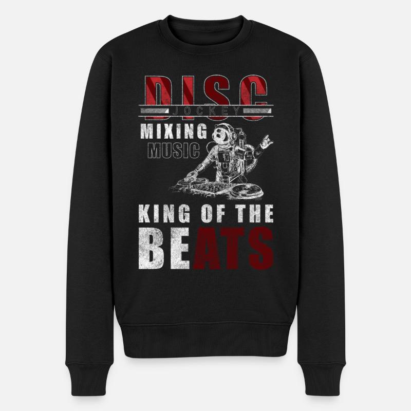 Dj Celebrate Vinyle - Pull Premium bio Homme - noir