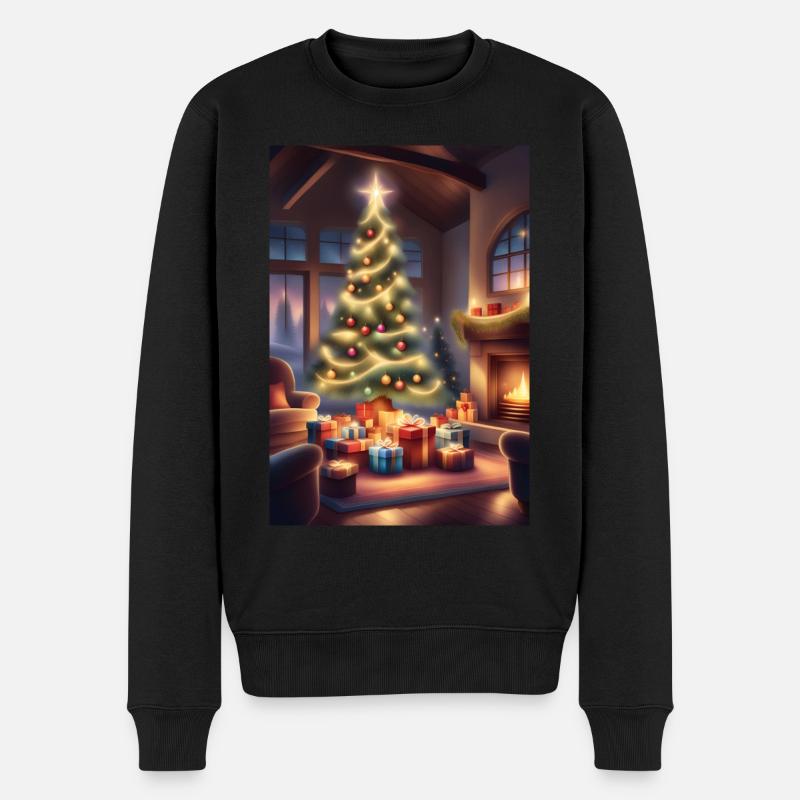 Maison de Noël confortable - Pull Premium bio Homme - noir