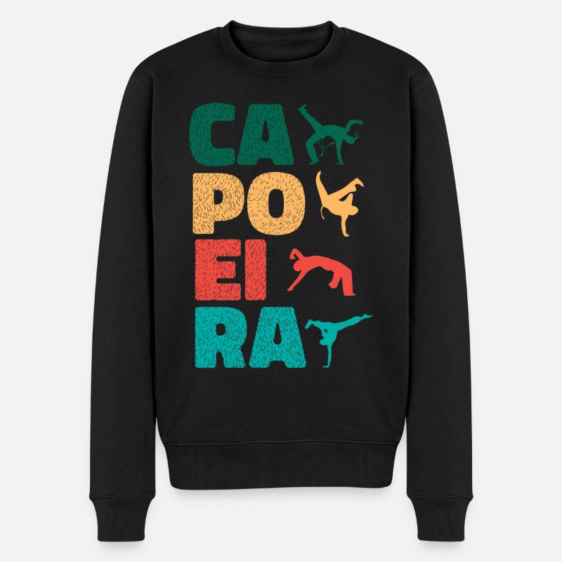 Capoeira brésilienne - Pull Premium bio Homme - noir
