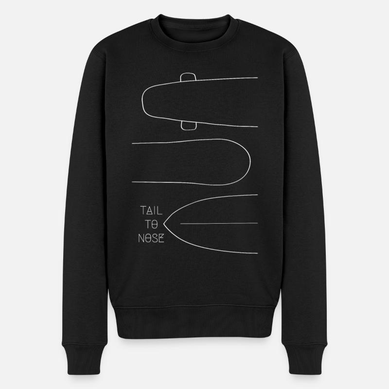 Boards | Tail to Nose | Partnerlook - Männer Premium Bio Pullover - Schwarz