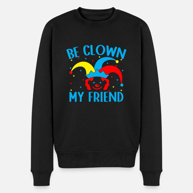 Être Clown mon ami Cirque Interprète Costume cadeaux - Pull Premium bio Homme - noir