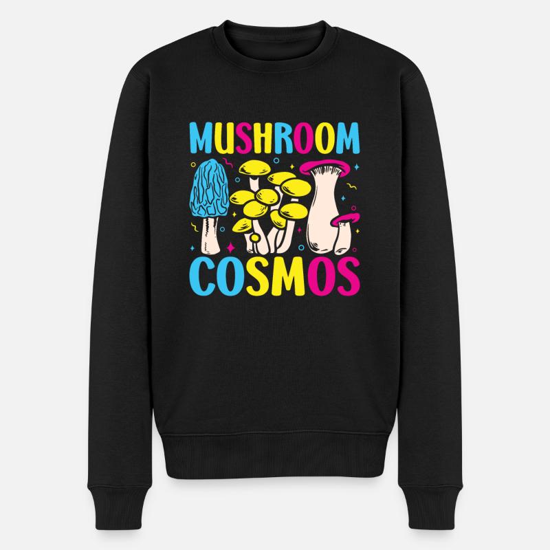 Champignon chasseur de champignons Cosmos - Pull Premium bio Homme - noir
