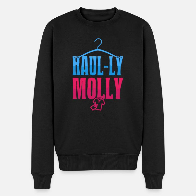 Thrift Shopper Haul-ly Molly Thrift Store - Männer Premium Bio Pullover - Schwarz