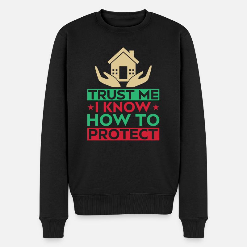 Insurance Agent Trust Me Funny Insurance Broker - Männer Premium Bio Pullover - Schwarz