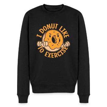 Fanatiques de fitness, je n’aime pas l’exercice - Pull Premium bio Homme - noir - Devant - Nico (187cm)