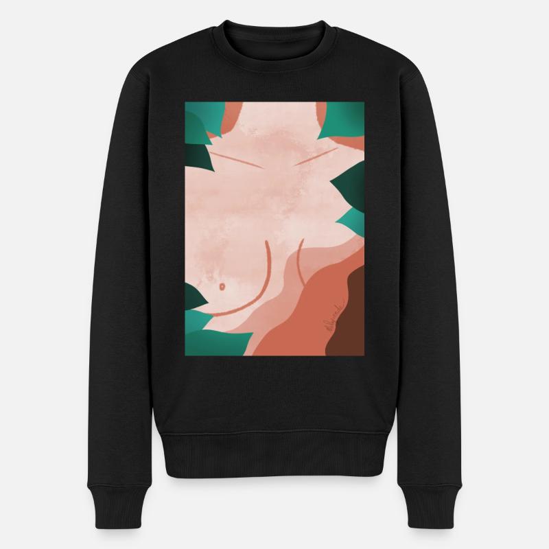 Feminismus - Rosa Oktober - Männer Premium Bio Pullover - Schwarz