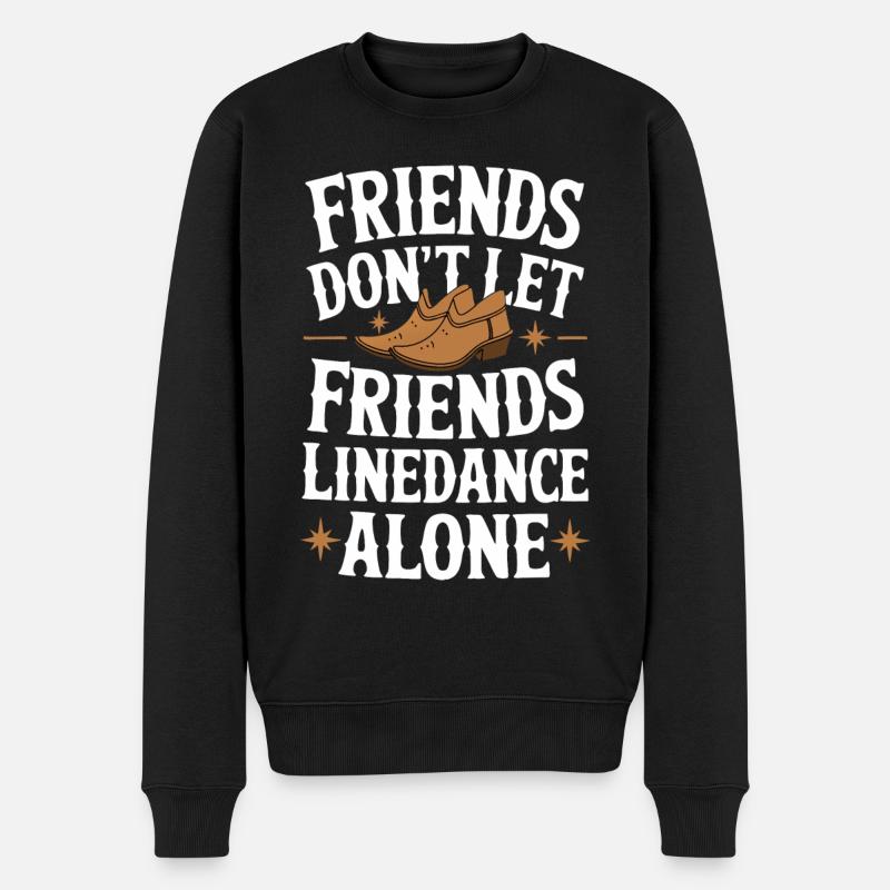 Line Dancing Dancing Dancers - Men's Premium Organic Jumper - black