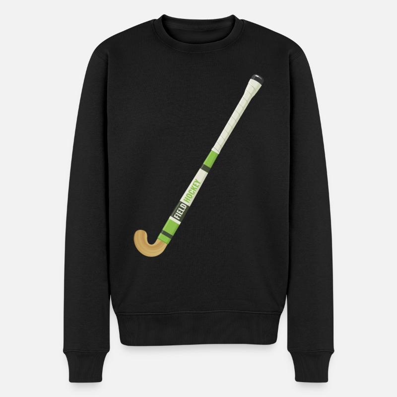Hockeyschläger Feldhockey - Männer Premium Bio Pullover - Schwarz