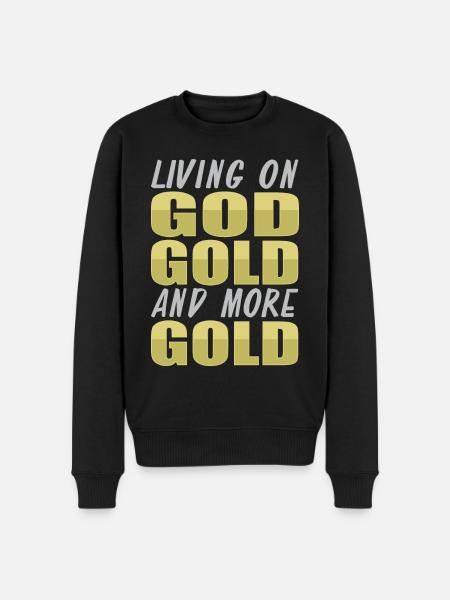 Gold Mining Gold Mine - Men's Premium Organic Jumper - black
