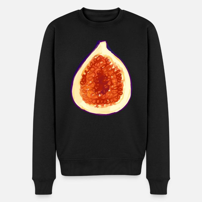 Feigen Kostüm Karneval Fasching Outfit Obst Feige - Männer Premium Bio Pullover - Schwarz