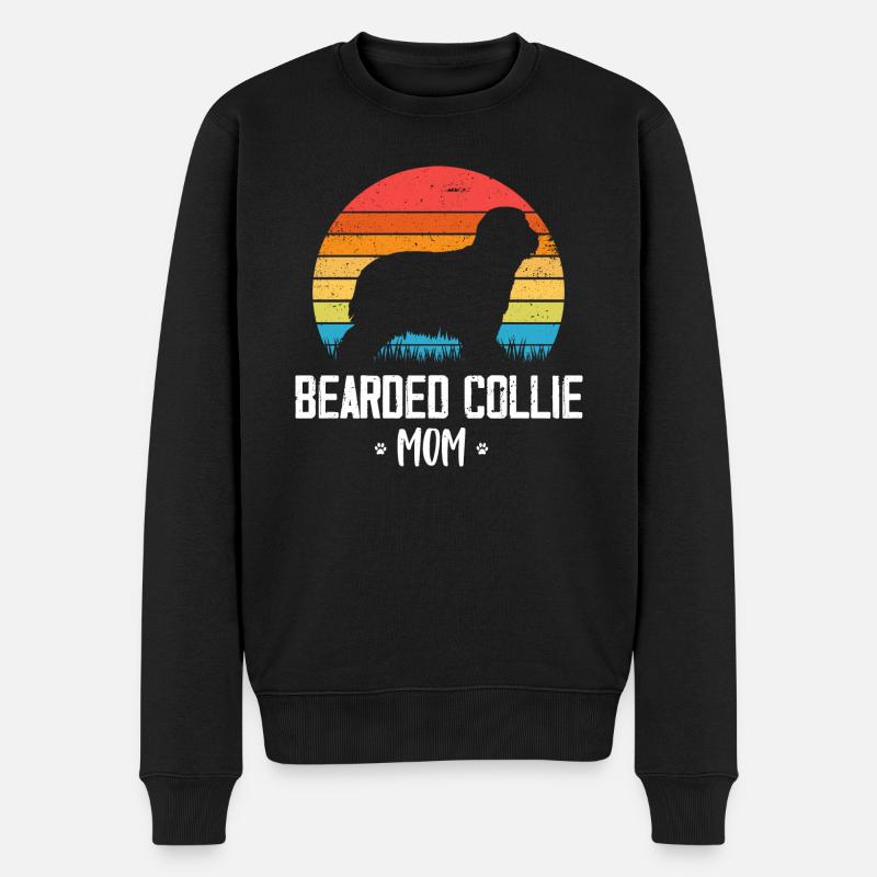 Collie barbu - Pull Premium bio Homme - noir