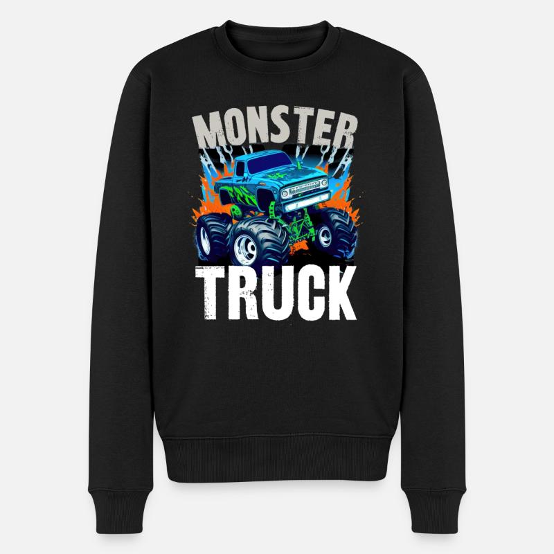 monster truck - Pull Premium bio Homme - noir
