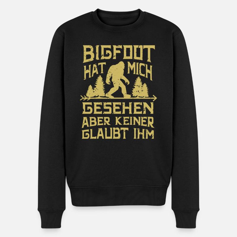 Bigfoot - Männer Premium Bio Pullover - Schwarz