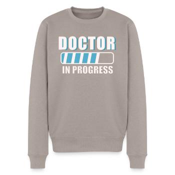 Docteur Docteur Travail Médecins - Pull Premium bio Homme - taupe - Devant - Nico (187cm)