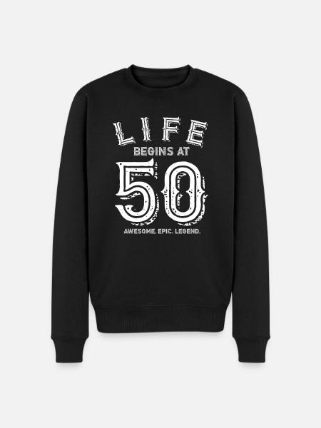 50 compleanno - 50 anni - Maglione ecologico premium da uomo - nero