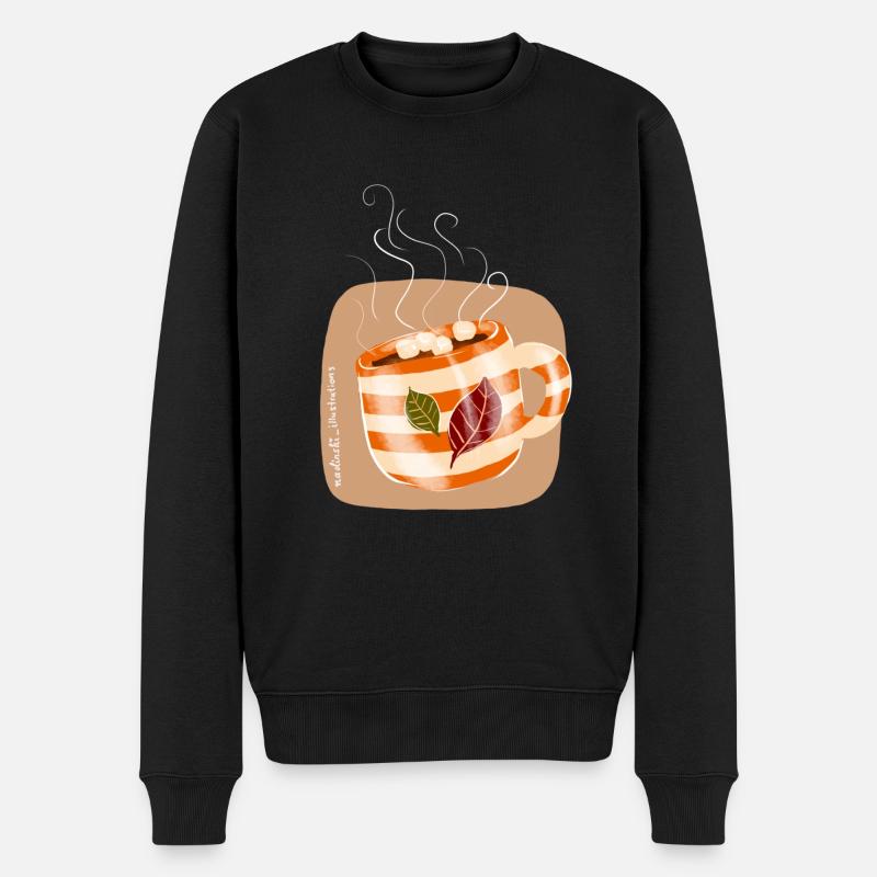 d’automneau chocolat - Pull Premium bio Homme - noir