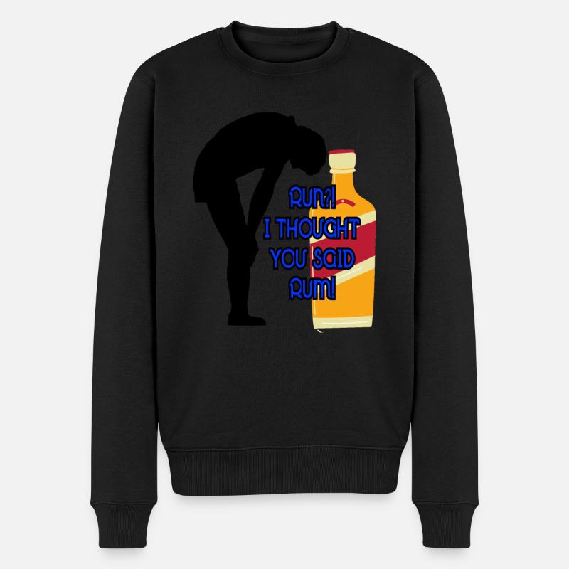 Ausgeführte - Männer Premium Bio Pullover - Schwarz