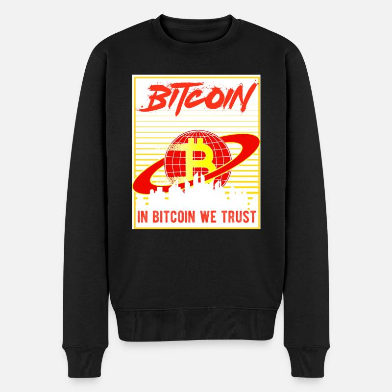 In Bitcoin we trust - Pull Premium bio Homme - noir