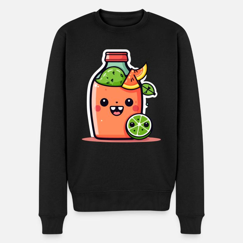 Jus de pastèque Kawaii - Pull Premium bio Homme - noir