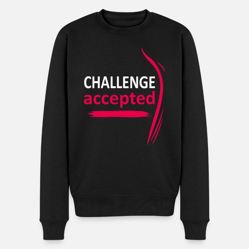 Défi accepté - Pull Premium bio Homme - noir