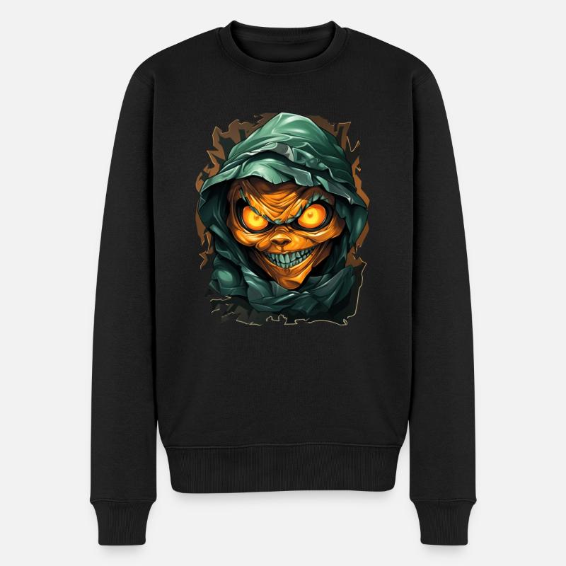 Halloween Spooky Cartoon Mummy - Pull Premium bio Homme - noir