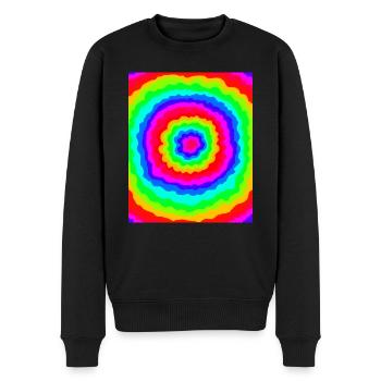 Le pouvoir des fleurs - Pull Premium bio Homme - noir - Devant - Nico (187cm)