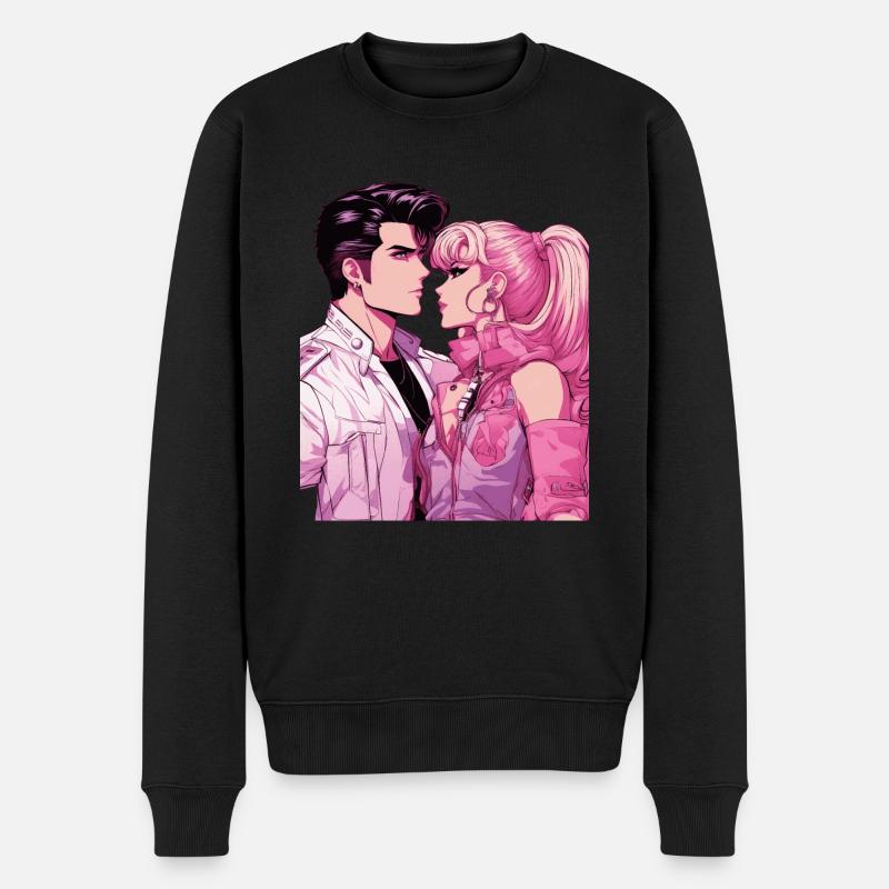 Anime Chérie pour la vie - Pull Premium bio Homme - noir