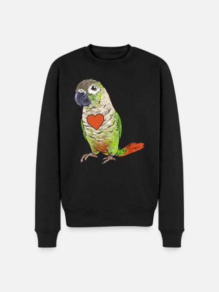 Molina Perruche Perroquet Oiseau Perruche - Pull Premium bio Homme - noir