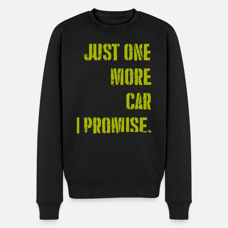Nur noch ein CAR, versprochen - Männer Premium Bio Pullover - Schwarz