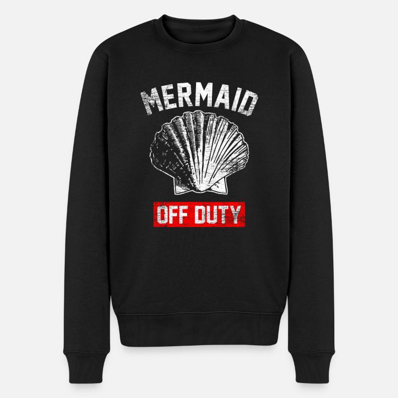 Meerjungfrau Dienst Mensch Wasser Ozean Geschenk - Männer Premium Bio Pullover - Schwarz