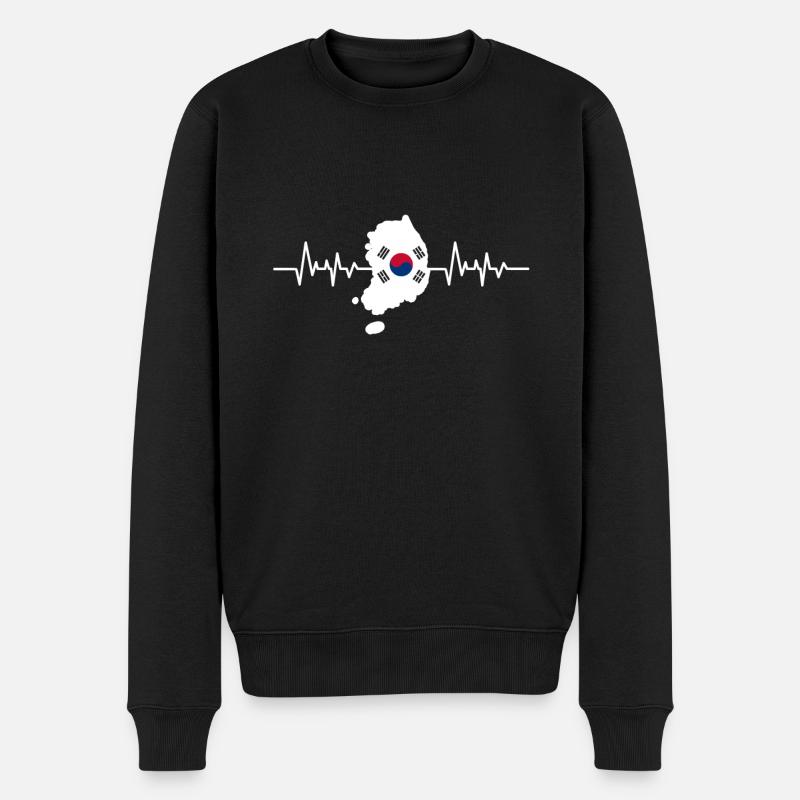Corée - Pull Premium bio Homme - noir