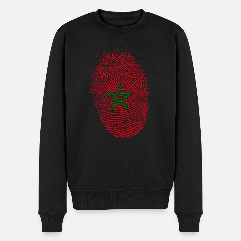 drapeau Maroc - Pull Premium bio Homme - noir