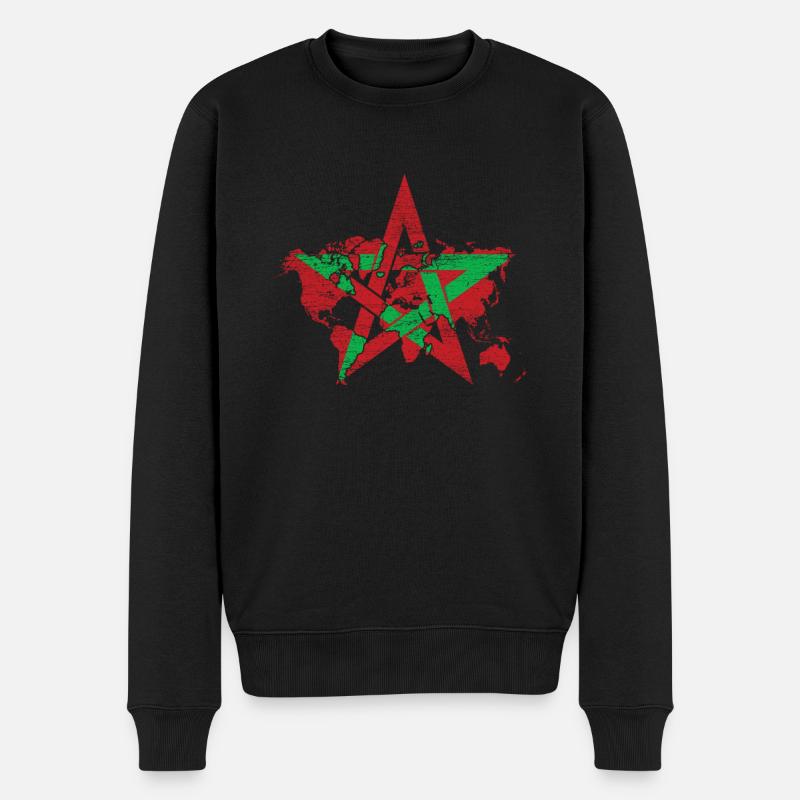 Maroc - Pull Premium bio Homme - noir