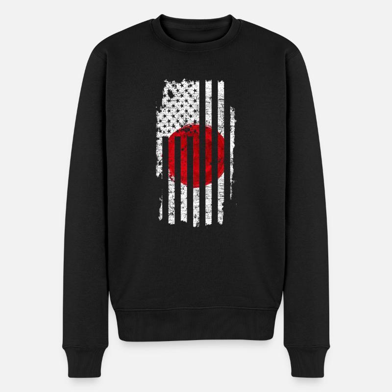 Japan - Männer Premium Bio Pullover - Schwarz