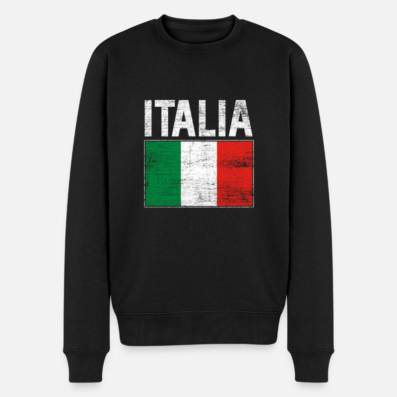 Italie - Pull Premium bio Homme - noir