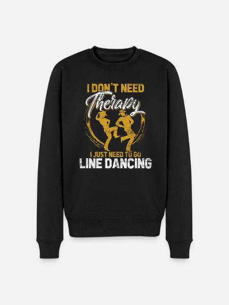 Linedance - Männer Premium Bio Pullover - Schwarz