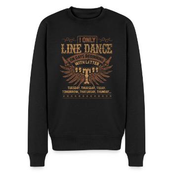 Linedance Western Country Cowboy Tanz Stiefel - Männer Premium Bio Pullover - Schwarz - Vorne - Nico (187cm)